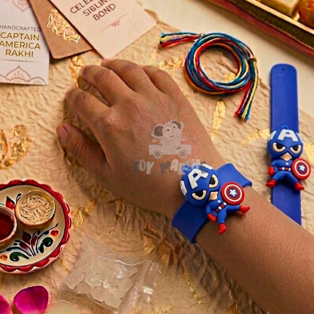 Captain America Theme Rakhi