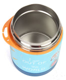 Youp Stainless Steel Insulated Blue Color Food Jar With Fork Blue - 325 ml