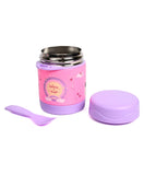 Youp Stainless Steel Insulated Food Jar With Fork Purple - 325 ml