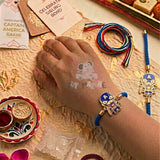 Superhero Character Theme Rakhi In A Box - Blue/White