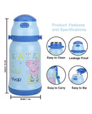 Youp Stainless steel insulated Peppa Pig kids sipper bottle CHASE - 450ml
