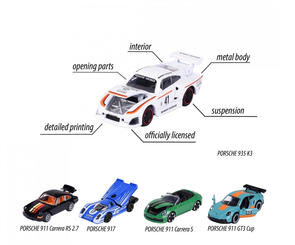Majorette Porsche Edition 5 Piece Gift Pack
