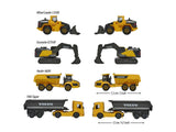 Majorette Construction Volvo 4 Car Giftpack