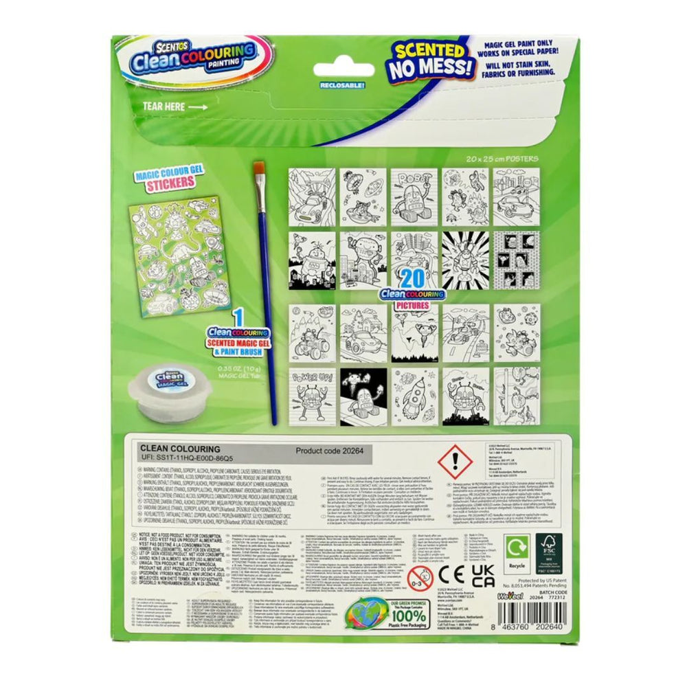 Scentos Clean Colouring Painting - Adventure