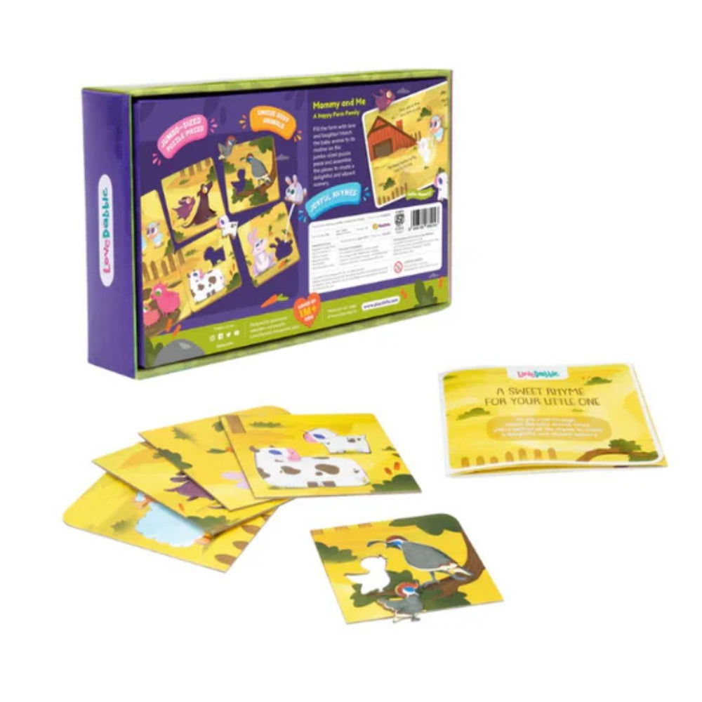 Love Dabble Mommy And Me - A Happy Farm Family Puzzle