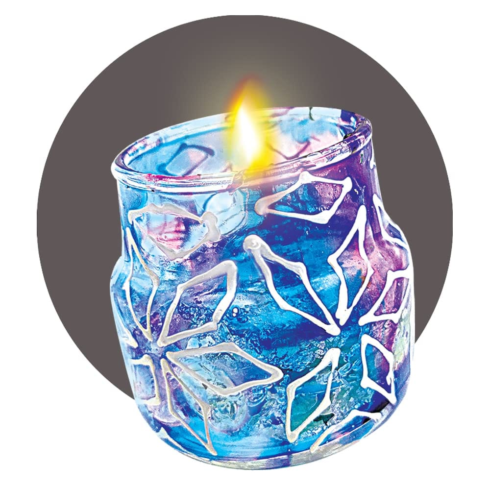 Toy Kraft Glass Painted Mini Candle Jars