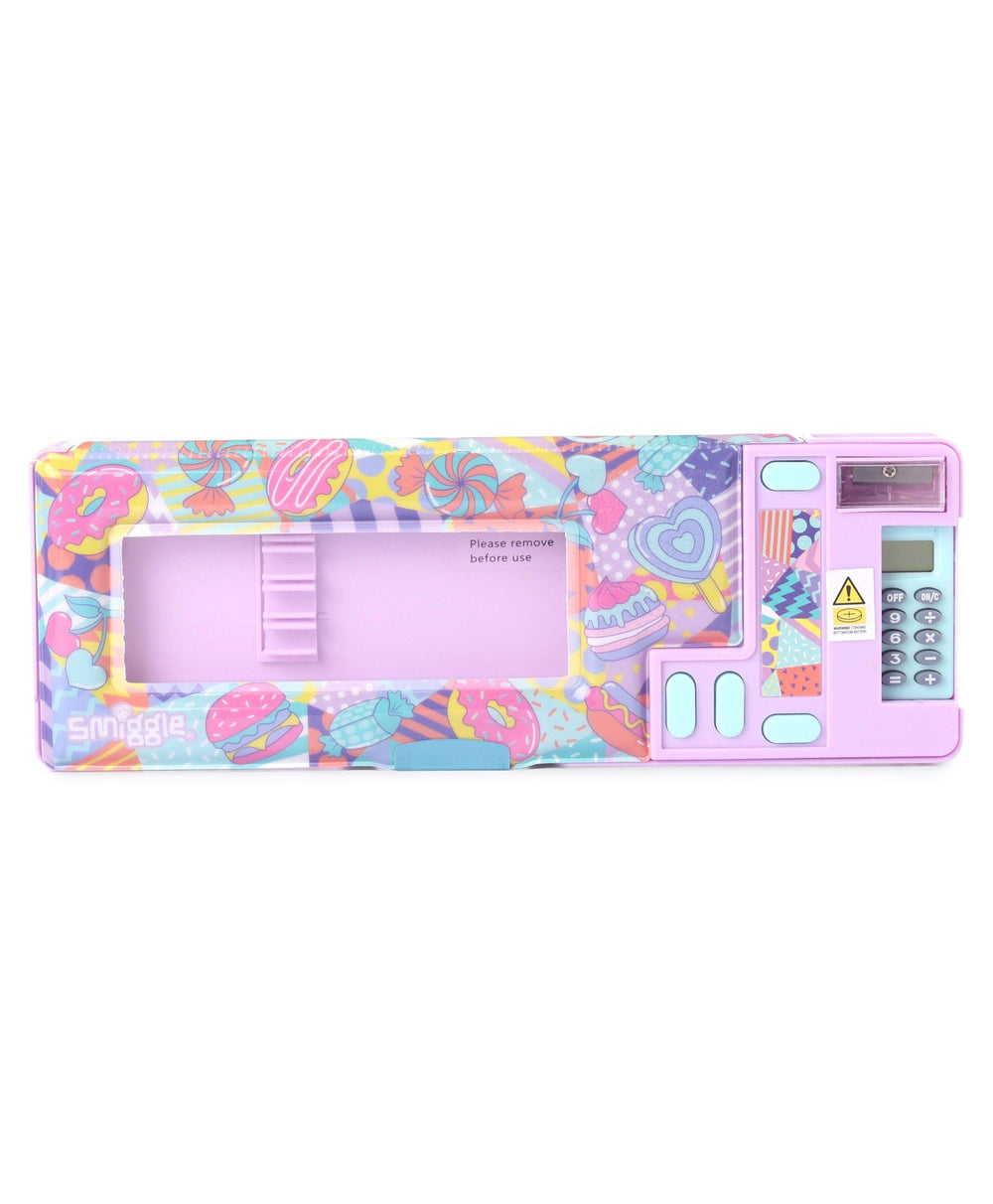 Smiggle Fly Away Pop Out Pencil Case - Treats Purple
