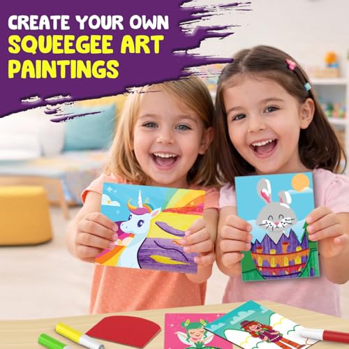 Smartivity Squeegee Art Painting Kit - parts