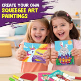 Smartivity Squeegee Art Painting Kit - parts