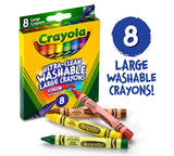 Crayola Kid's First Large Ultra-Clean Washable Crayons, 8 Count
