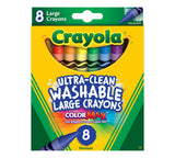 Crayola Kid's First Large Ultra-Clean Washable Crayons, 8 Count