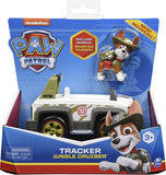 Paw Patrol Tracker Jungle Cruiser with Tracker Figure And Paw Patrol - Meet Tracker (Step Into Reading Level 1)