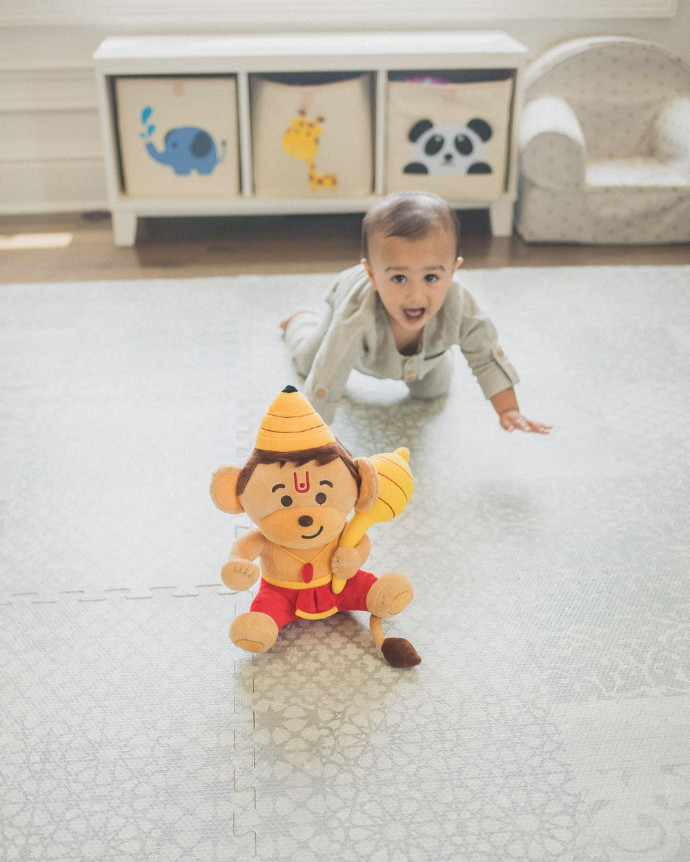 Modi Toys Baby Hanuman Medium Mantra Singing Plush