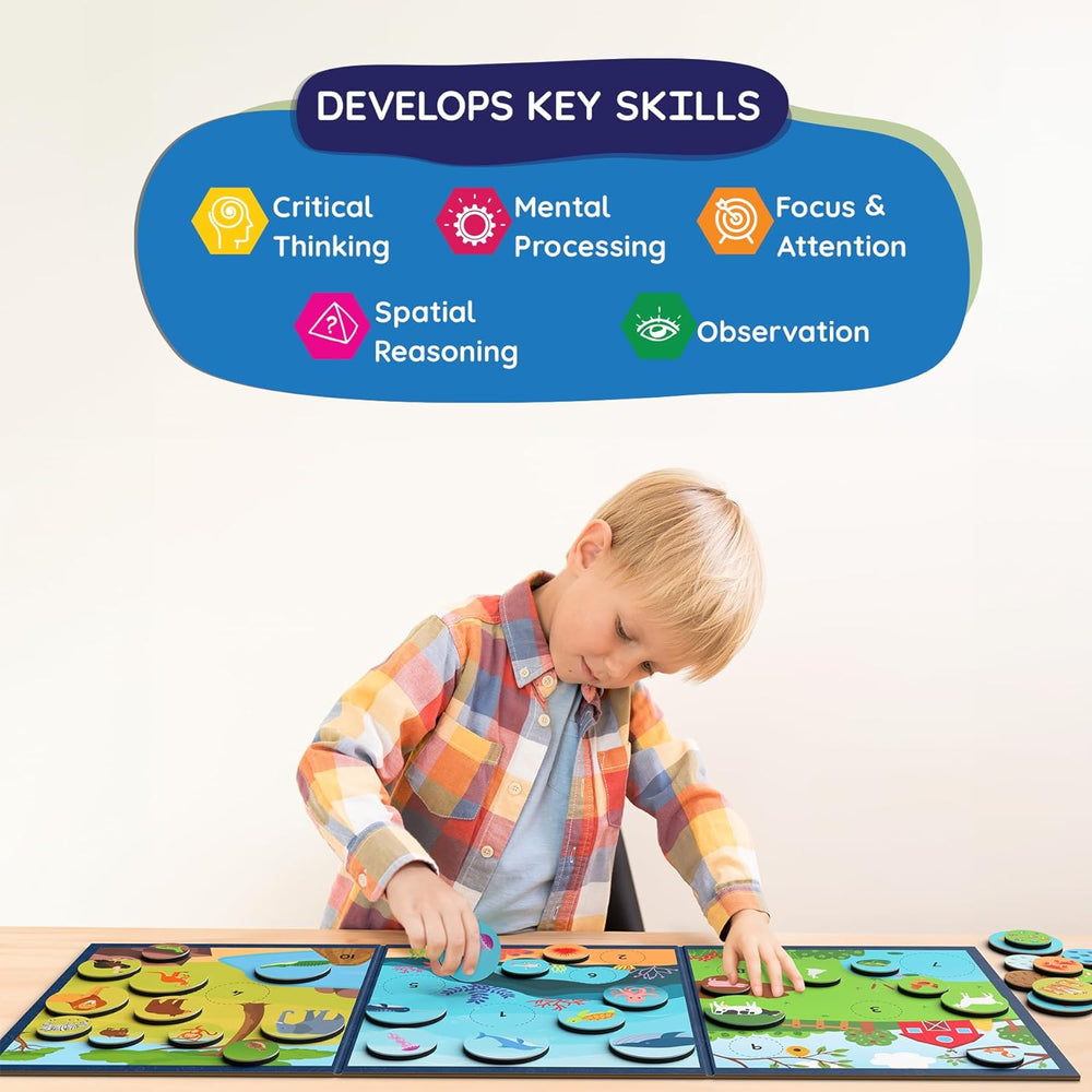 Skillmatics Letters, Numbers & Animals Magnetic Matching Activity