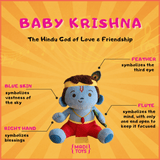 Modi Toys Baby Krishna Medium Mantra Singing Plush