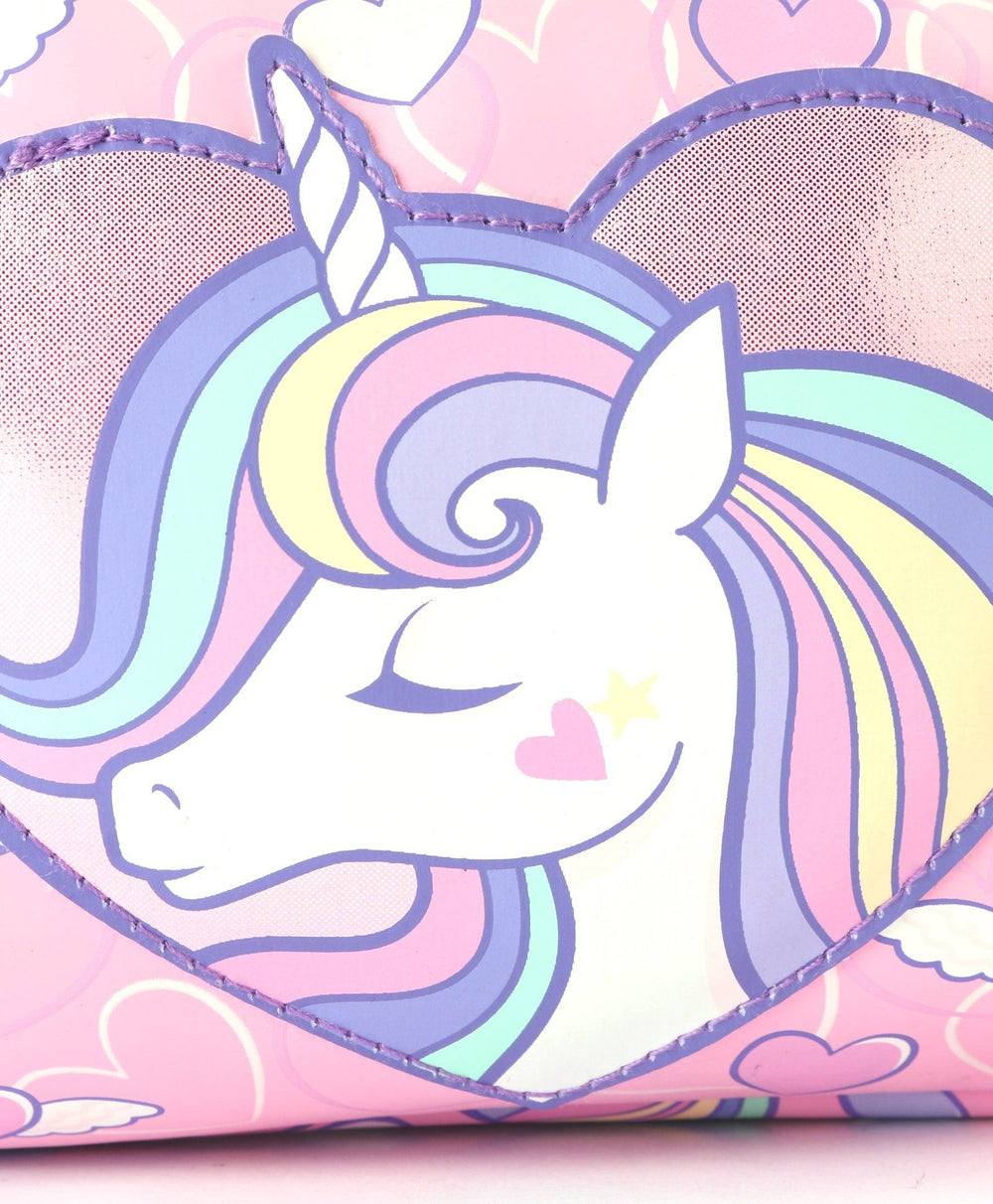 Smiggle Fly Hi Pencil Pouch Unicorn - Pink