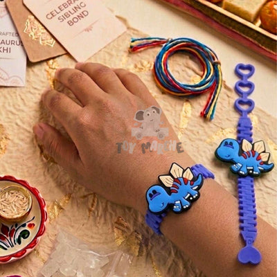 Dinosaur Theme Rakhi - Blue