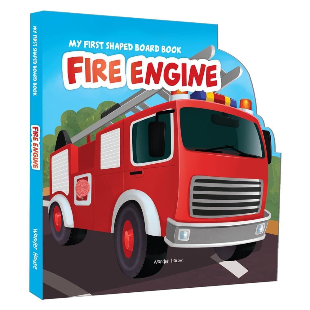 Dickie Toys Fire Truck And My First Shaped Board Book - Fire Engine