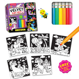 Dreamland Publications - Unicorn Velvet Art Set With 10 Free Sketch Pens