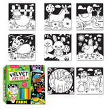 Dreamland Publications - Farm Velvet Art Set With 10 Free Sketch Pens