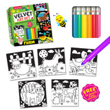 Dreamland Publications - Farm Velvet Art Set With 10 Free Sketch Pens