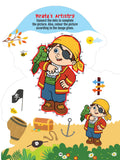 Dreamland Publications - Step into the Pirates World - Activity and Colouring Fun Book for Age 4+
