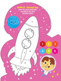 Dreamland Publications - Step into the Space World - Activity and Colouring Fun Book for Age 4+