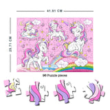 Dreamland Publications - Magical Unicorn Jigsaw Puzzle for Kids 96 Pcs With Colouring & Activity Book and 3D Model