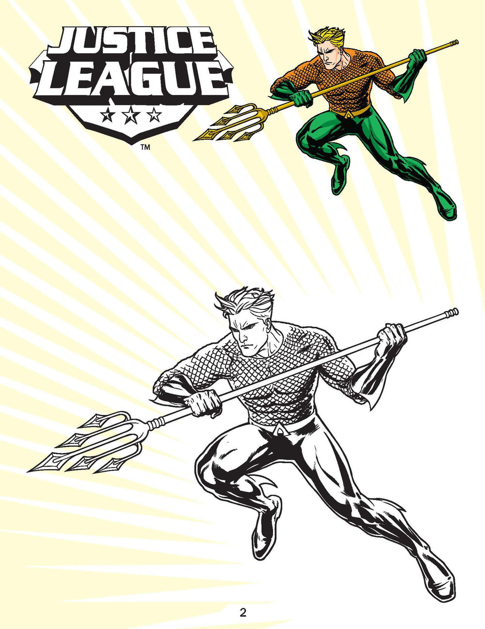 Justice League Copy Colouring Book