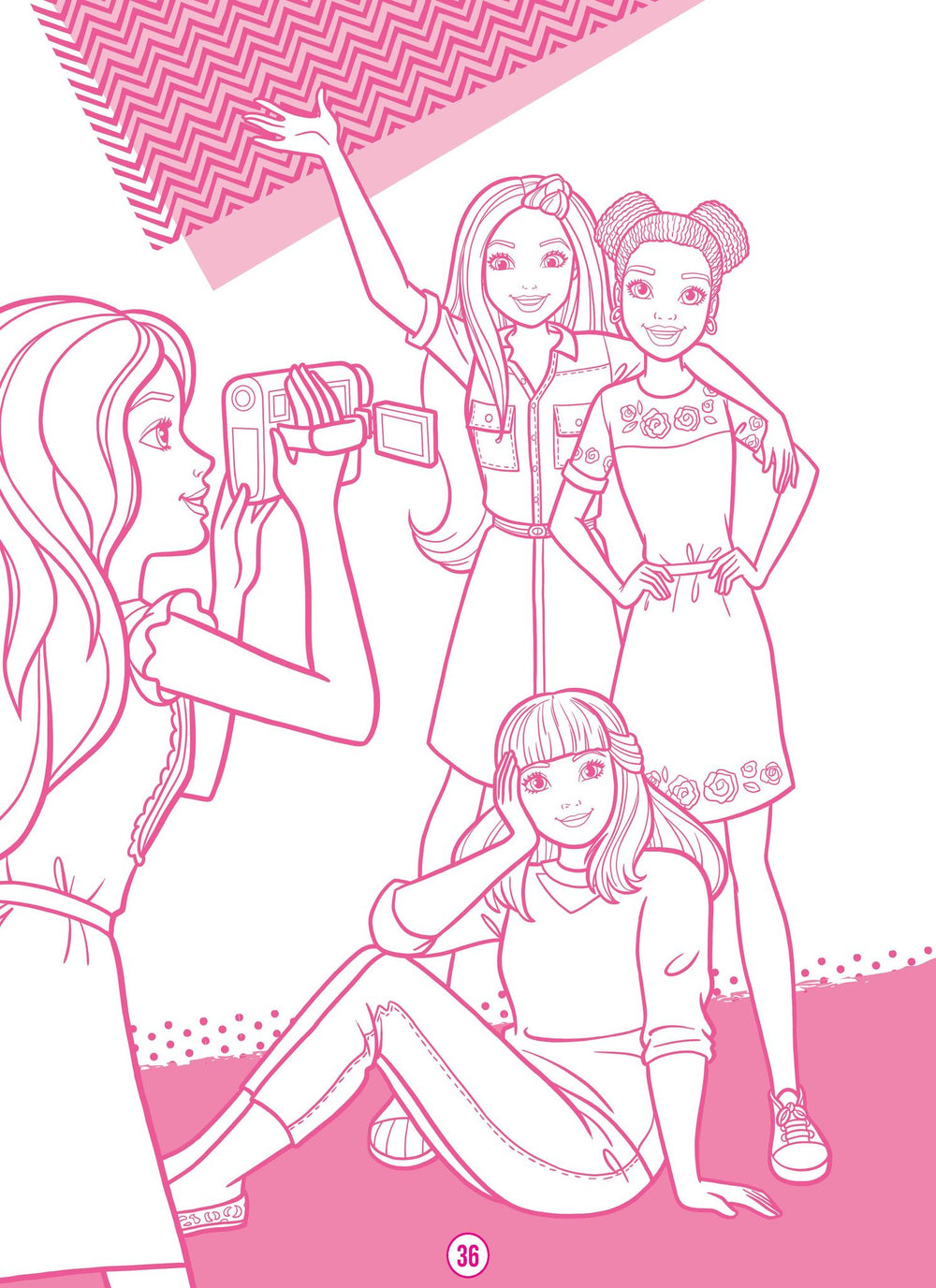 Barbie Dreamhouse Adventures - Mega Colouring Book