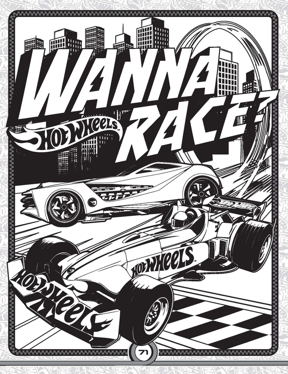 Hot Wheels Bumper Colouring & Puzzle Book