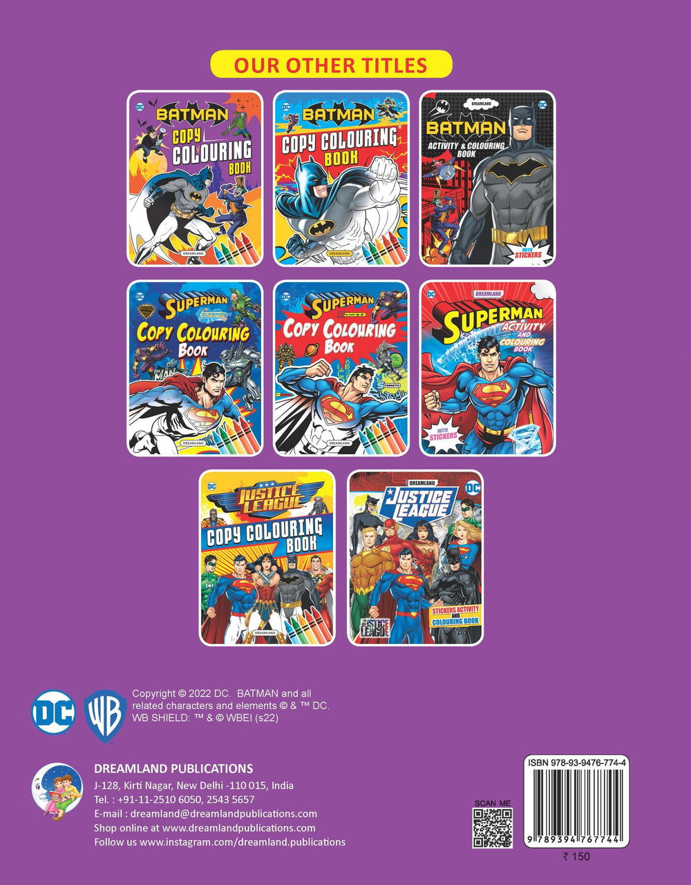 Batman Copy Colouring Book