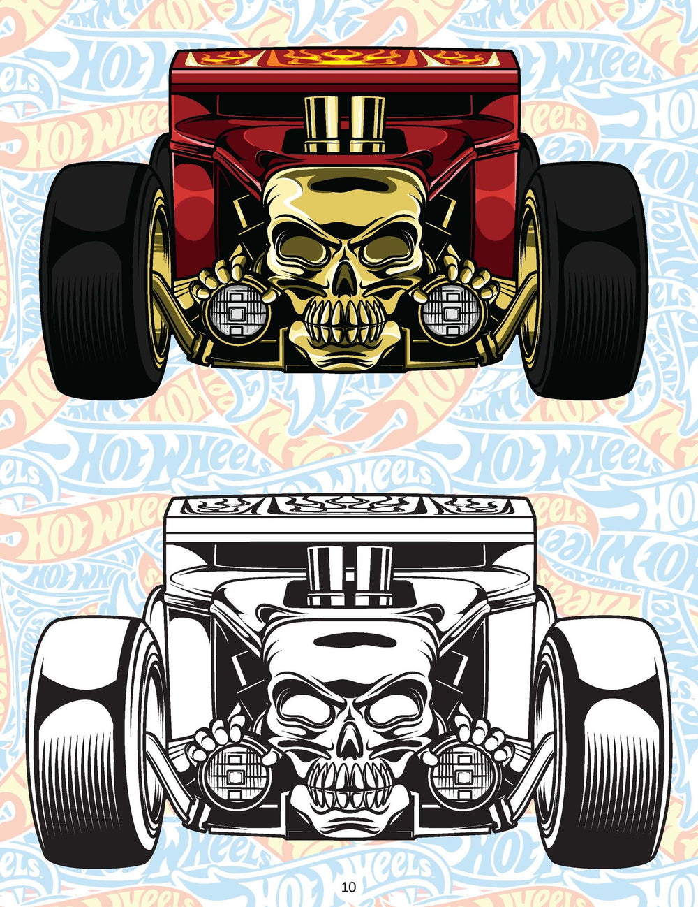 Hot Wheels Copy Colouring Book