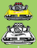 Hot Wheels Copy Colouring Book