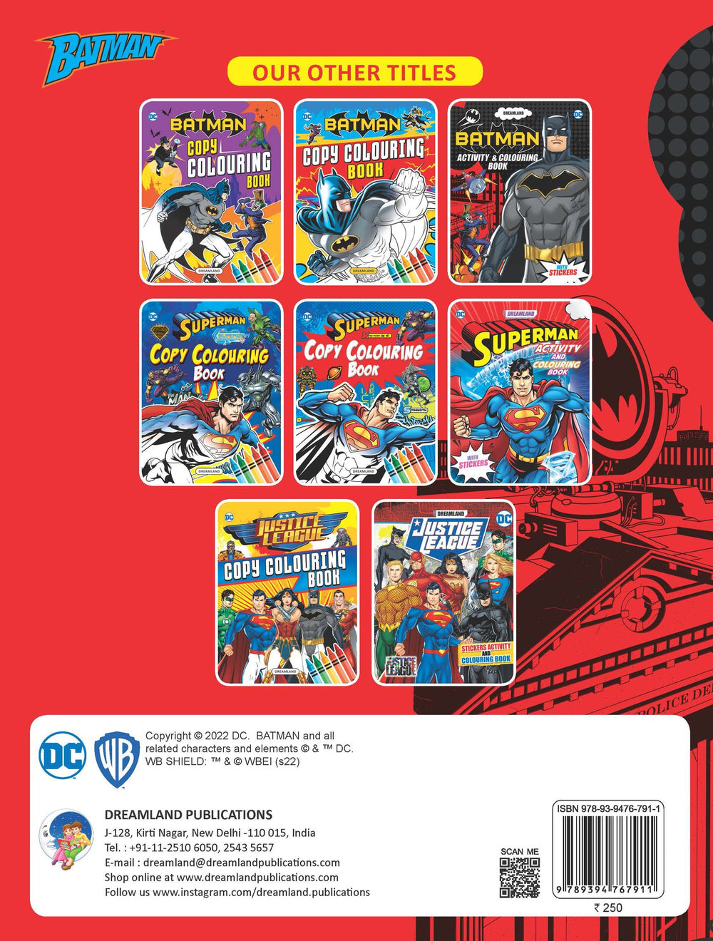 Batman Activity and Colouring Book