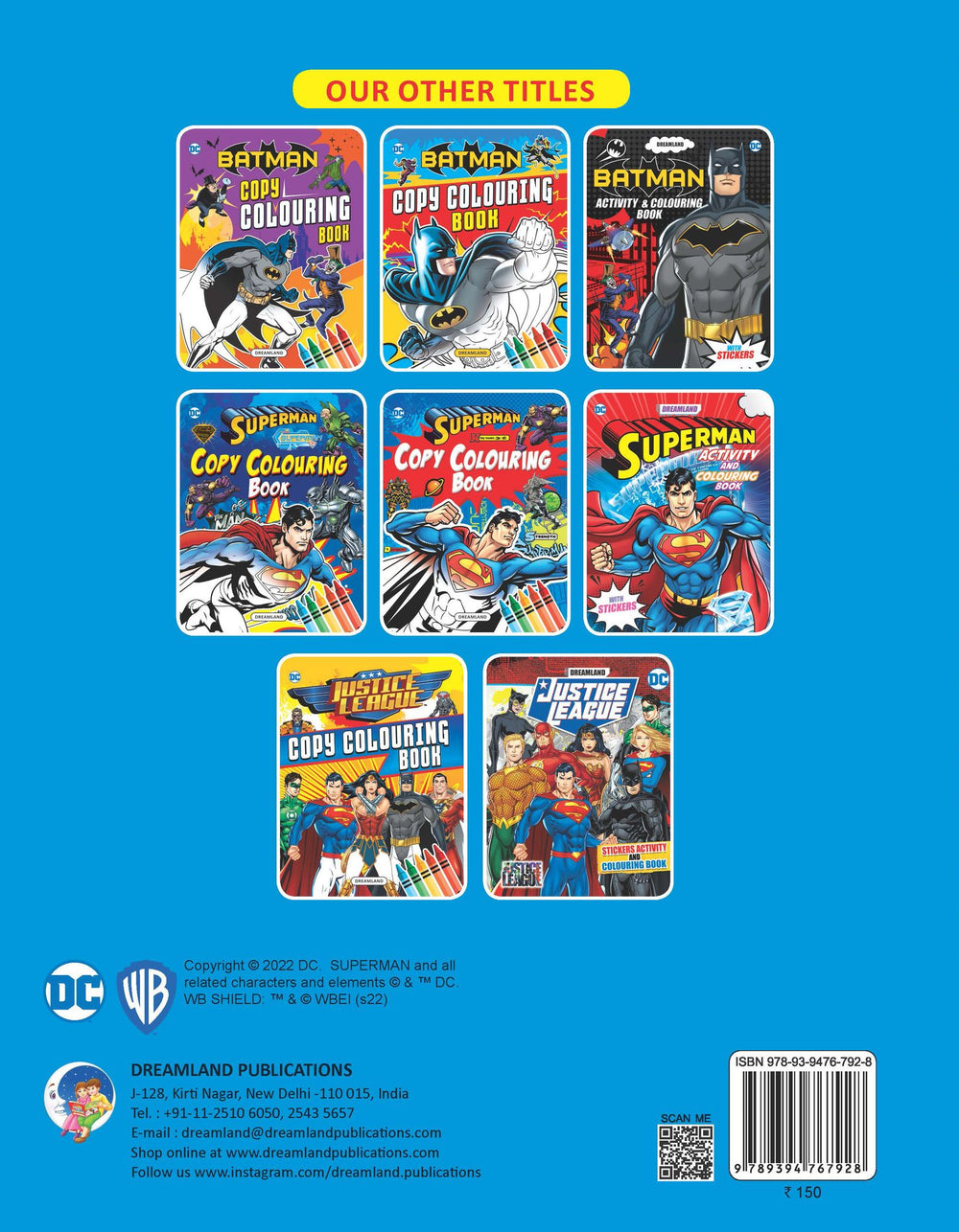 Superman Copy Colouring Book