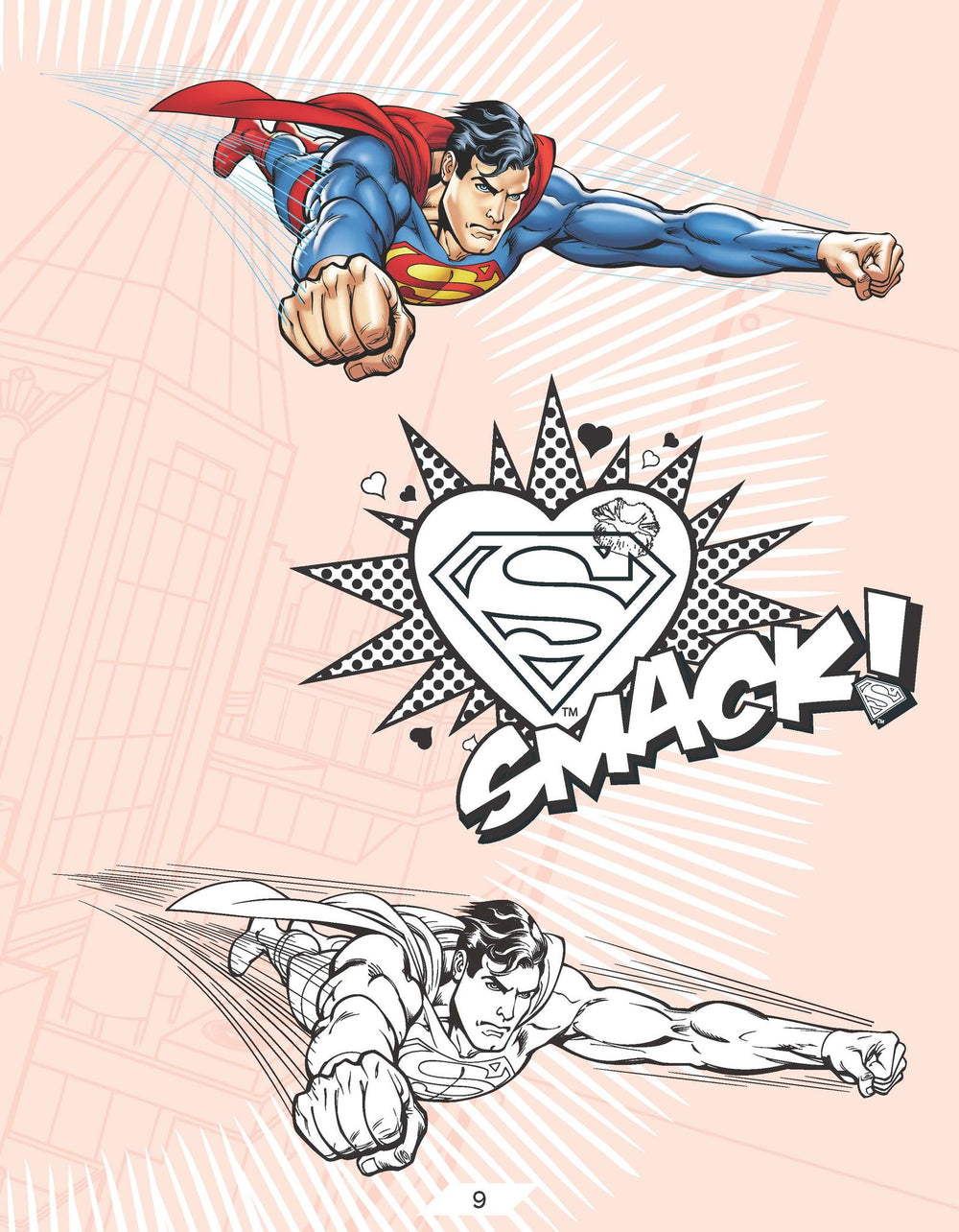 Superman Copy Colouring Book