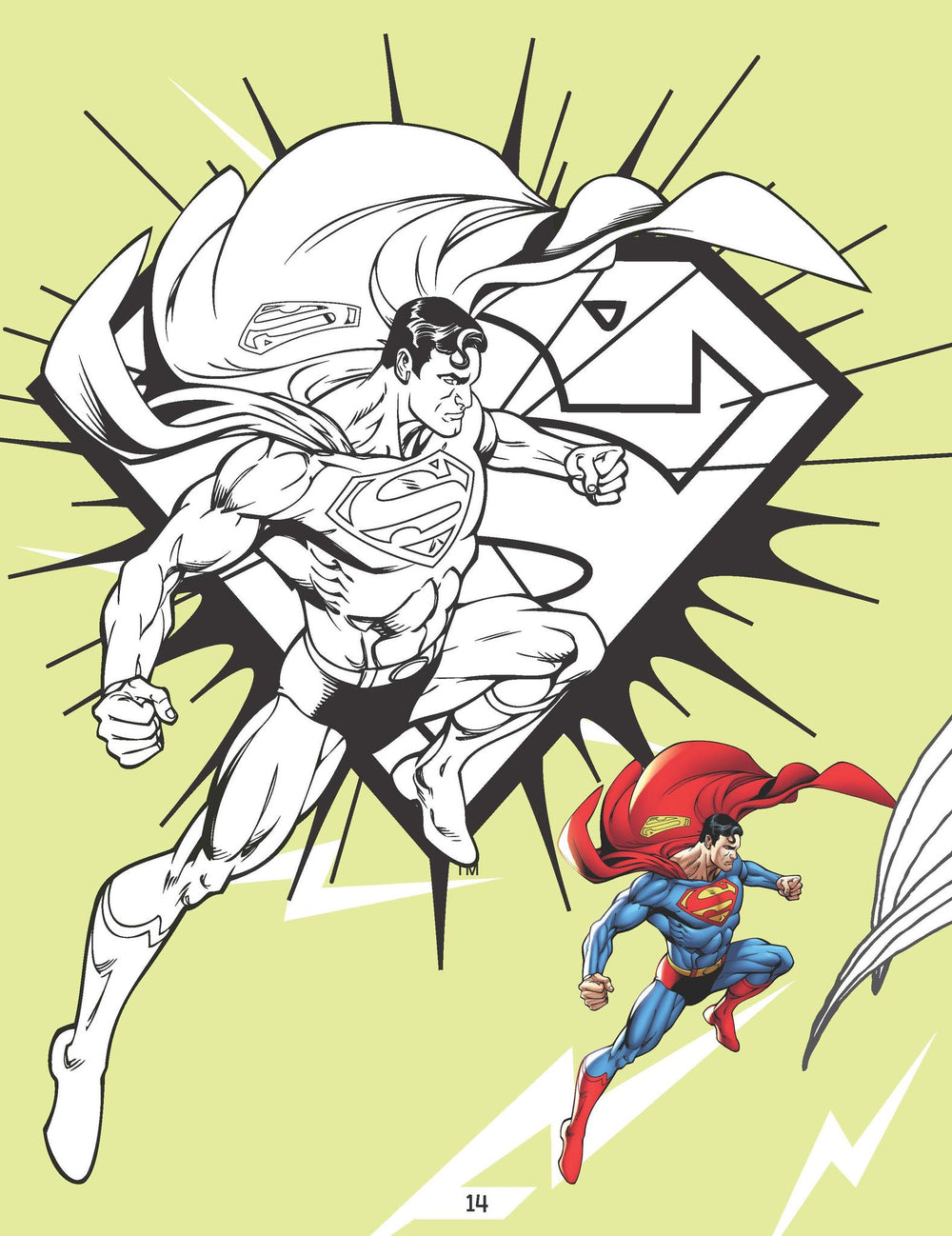 Superman Copy Colouring Book