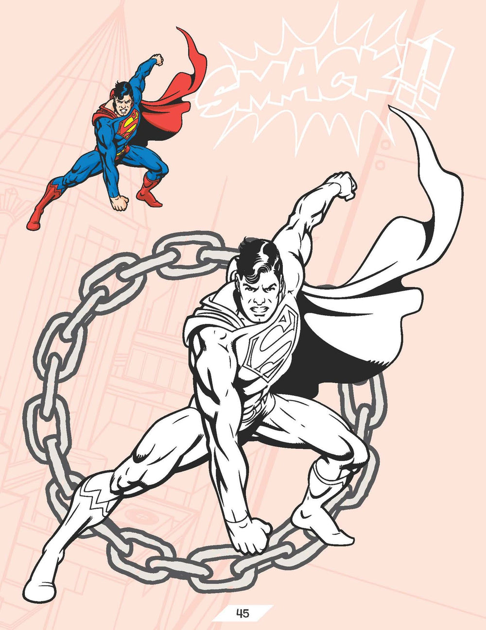 Superman Copy Colouring Book