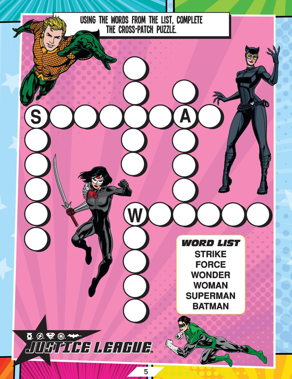 Justice League Stickers Activity and Colouring Book