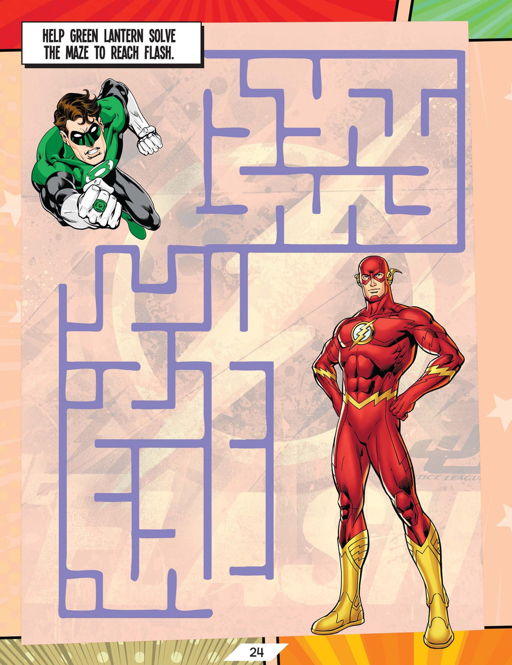 Justice League Stickers Activity and Colouring Book