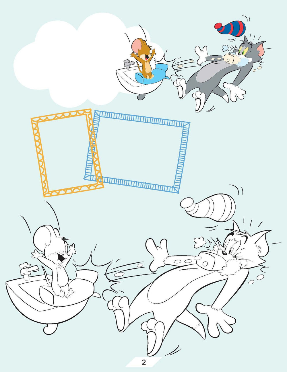 Tom and Jerry Copy Colouring Book