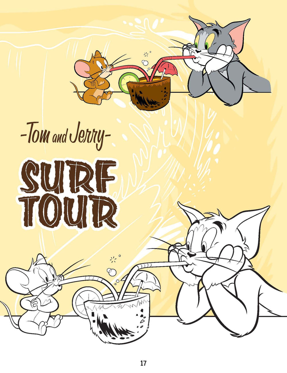 Tom and Jerry Copy Colouring Book