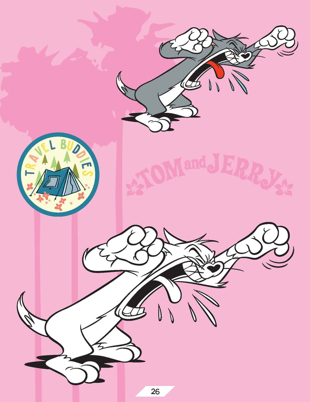 Tom and Jerry Copy Colouring Book