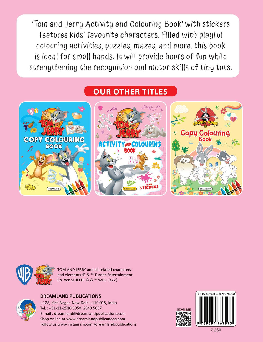 Tom and Jerry Activity and Colouring Book