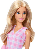 Barbie Fashionistas Doll #243 With Pink Arm Cast And Plaid Top And Skirt, Blonde