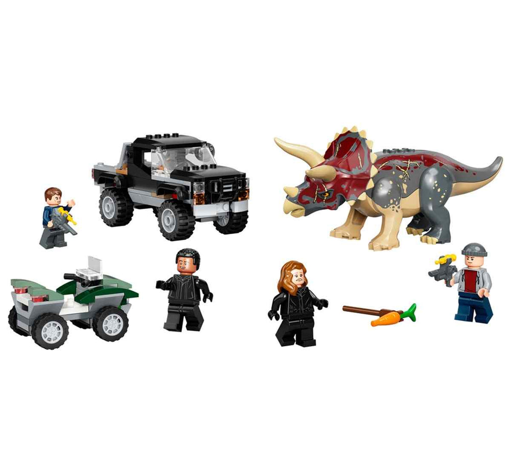 LEGO Jurassic World Triceratops Pickup Truck Ambush - box