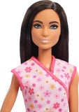 Barbie Pediatrician Doll and Doctor Playset with Accessories, Pink Scrubs for 3 Years & Above (Pink)