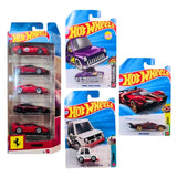 Hot Wheels Ferrari 5 Car Set, Tooned Purple Passion, Mach Speeder And Tooned Volkswagen