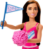 Barbie Cheerleader Fashion Doll Cheerleader Uniform Pompom Flag